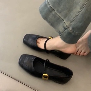 Elegant <b>White</b> Square Toe Flat Sandals With Gold Buckle Closure Microfiber Leather All Seasons Women's Shoes Drop Shipping - Product Image 6