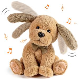 BELO TEMPO - Peluche de Perrito Bailarín Eléctrico, Lindo Juguete Musical con Movimiento de Cuerpo y Orejas que se Mueven, Perro de Peluche para Bebés de 11-30 cm - Product Image 5