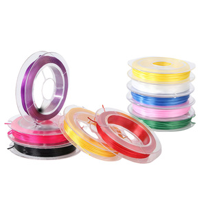 Fil élastique pour perles 0,8 mm 10 m, couleurs mélangées, fil de spandex cristal pour la fabrication de bracelets, colliers et bijoux DIY - Product Image 2
