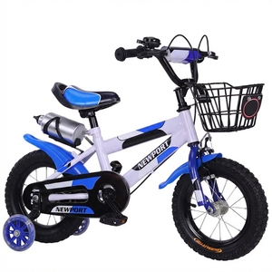 Bicicleta Infantil SY, Modelo Más Vendido, Cuadro de Acero de 12, 14 y 16 Pulgadas, 4 Ruedas, Color Azul, para Niños de 6 a 8 Años - Product Image 5