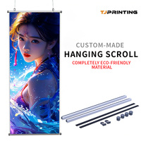 Rollos Decorativos Colgantes de Tela de Terciopelo Brillante con Impresión Personalizada al por Mayor, con Escenas de Anime y Videojuegos, Pancarta Decorativa para Pared