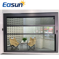 Fenêtres modernes en verre trempé automatique à détection de pluie en acier inoxydable levage électrique pliant Double verre trempé aluminium