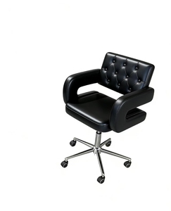 Mesa de Masaje Moderna Más Vendida, en Cuero PU Negro con Detalles Dorados, Altura Ajustable, Colores Personalizables, Ideal para Salón de Belleza o Sala de Estar - Product Image 4