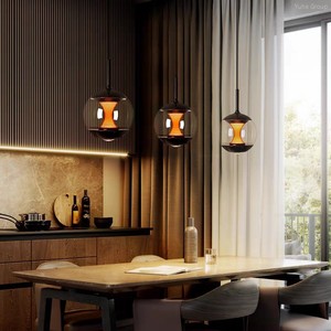 Ceiling <b>Lamp</b> Hanging Pendant <b>Lamp</b> <b>LED</b> Home Modern House Luxury Small Night Light Glass Aluminum Adjustable Chandelier Dimmable - Product Image 2