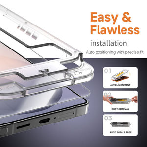 Protector de Pantalla de Vidrio Templado Transparente HD, Fácil de Instalar, Sin Polvo, en Caja Mágica, para Samsung S27 S25 S26 Ultra, Venta al Por Mayor Personalizada - Product Image 3