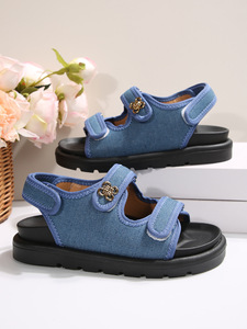 Sandali Platform Estivi in Denim con Suola Spessa e Applicazioni, Nuovi Modelli 2026, <span class=keywords><strong>Ciabatte</strong></span> da <span class=keywords><strong>Donna</strong></span> Stile Romano Europeo e Americano - Product Image 6