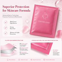 Sachets d'emballage cosmétique en plastique mat pour masques faciaux et liquides