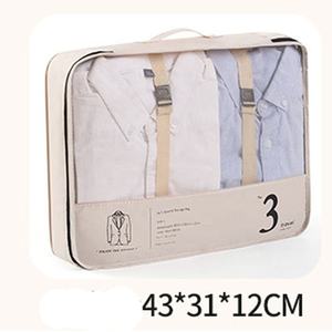 7 pièces sac de rangement de <span class=keywords><strong>voyage</strong></span> Portable organisateur de bagages multifonctionnel vêtements chaussures articles de toilette sac de rangement sac de rangement à fermeture éclair - Product Image 2