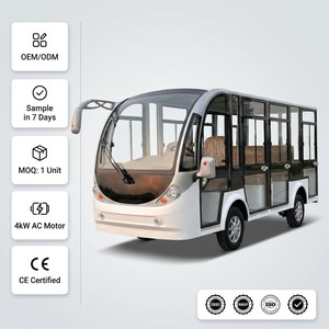 Voiture électrique de tourisme entièrement fermée 11 places, moteur AC 4kW, frein à disque, capacité de montée de 25%, pour sites panoramiques de montagne et stations balnéaires, OEM ODM - Product Image 2