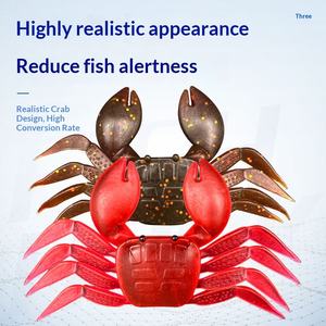 Leurres souples en forme de <span class=keywords><strong>crabe</strong></span> 3D réalistes, appâts de pêche artificiels, crabes en plastique souple pour la pêche en <span class=keywords><strong>eau</strong></span> salée et en <span class=keywords><strong>eau</strong></span> <span class=keywords><strong>douce</strong></span> - Product Image 3