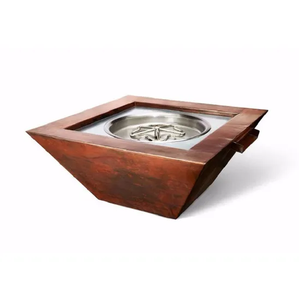 Corten Steel Pool Water <b>Fire</b> Bowl Steel <b>Fire</b> and Water Bowls <b>Fire</b> <b>Pit</b> and Waterfall for Pool - Product Image 1