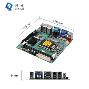 H110 LGA1151 I7 I5 DDR4ช่องคู่ HD VGA 2 LAN 2 COM เมนบอร์ด Win10 PCIe สำหรับตั้งโต๊ะขนาดเล็ก ITX - Product Image 3