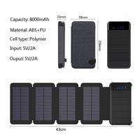 Productos en Oferta en Alibaba: Cargador Solar Recargable, Banco de Energía de 8000mAh/10000mAh