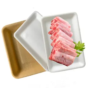 PLA Biodegradable Foam Fresh Fruits And Vegetables Blister Box Container Packaging Meat Trays