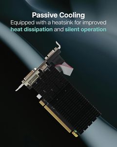การ์ดจอ 730 4GB GDDR3 แบบช่องเดียว รองรับจอภาพหลายจอ ใช้พลังงานต่ำ รองรับ 4K ระบายความร้อนด้วยพัดลมแบบพาสซีฟ ขนาดกะทัดรัด การ์ดจอรุ่นใหม่ - Product Image 3