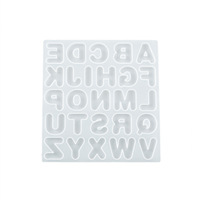 Moule en silicone pour lettres grandes et petites en résine époxy à faire soi-même