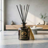 Diffuseur de parfum d'ambiance de luxe pour la maison, ensemble d'huiles essentielles écologiques, design carré, sans flamme, parfum longue durée, 50 ml