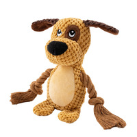 Jouets pour chiens personnalisés de haute qualité avec logo, Nouveauté 2026, Jouets à mâcher interactifs en peluche durable et couineurs pour chiens