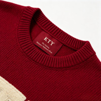 Pull en maille tricoté de qualité supérieure pour homme, col rond, manches courtes, broderie, pull en maille pour homme