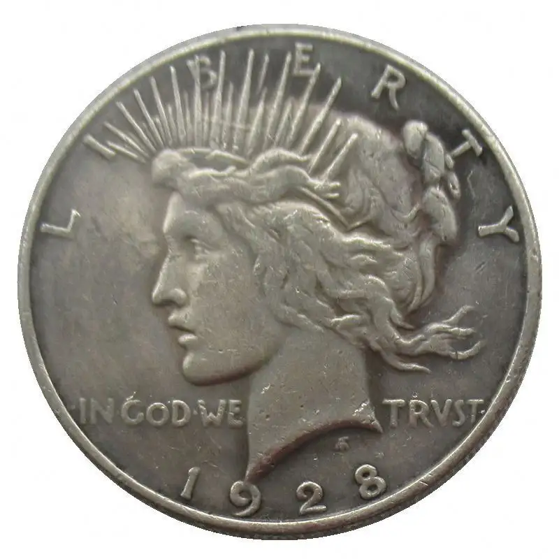 Großhandel dekorative Gedenkmünzen US-Friedens dollar 25PCS (1921-1964) versilberte Replik Vintage Münze