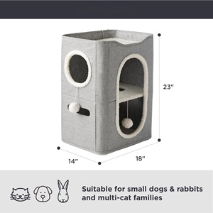 Wholesale Customized Multi Level Sisal <b>Cat</b> Scratching Barrel Tower <b>Scratch</b> <b>Post</b> for <b>Large</b> <b>Cats</b> Pet Stores - Product Image 4
