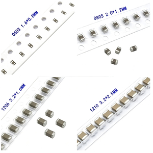 Condensateur céramique 0603 0805 1206 1210 0402 0201 1% 5% 1/4W  Résistance et condensateur <span class=keywords><strong>SMD</strong></span> BOM - Product Image 2