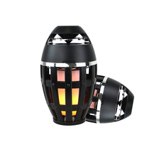 Flickering Flame Draadloze Led Speaker,Smart Light Touch Control Draagbare Lamp Luidspreker Met Nachtlampje