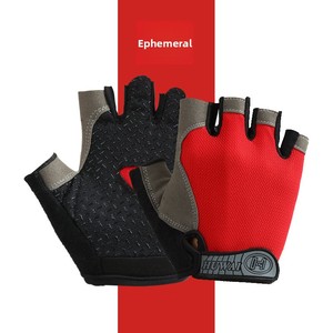 Gants de fitness demi-doigts d'extérieur pour hommes et femmes, en polyester respirant, minces et antidérapants, résistants à l'usure pour la conduite, le sport et le cyclisme. - Product Image 2