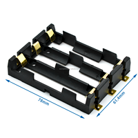 Support de batterie lithium-ion 18650 ABS avec fentes 1X, 2X, 3X, 4X