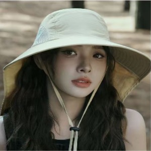 Summer Fisherman Hat Army Green Wide Brim Sun Protection Breathable <b>Waterproof</b> Outdoor Hiking Tea Picking Hat Unisex - Product Image 2