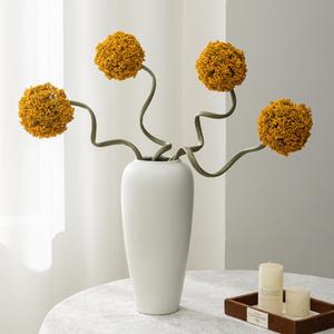 Bouquet de fleurs artificielles Meng Jie 30cm-100cm vert olive en PVC pour la décoration de la maison - Product Image 3