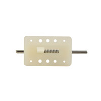 Loquet de capot coulissant à ressort 40 mm, blanc, à fixation par plaque avec languette, pour trappe d'avion RC, en carton en vrac