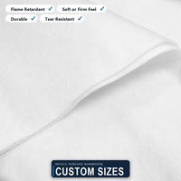 Feutre de coton aiguilleté non tissé en rouleau, épaisseur et douceur personnalisables pour usage mobilier