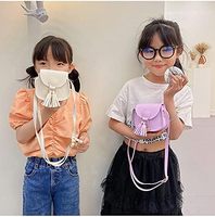 Sac à bandoulière et mini-sac à main en cuir mignon pour petites filles, enfants et tout-petits, toutes saisons, fermeture à rabat
