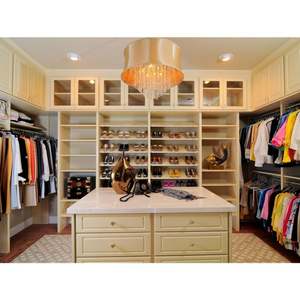 Muebles de Dormitorio, Diseño Moderno, Puerta de Vidrio, Armario de Madera, Vestidor, Material de Muebles Duradero, Madera - Product Image 3