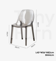 Chaises de salle à manger en plastique écologiques modernes, empilables, pour salon et hôtel, fournies directement par le fabricant