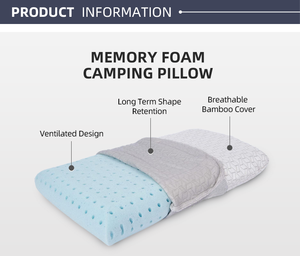 New Sleep Soft Waterproof Comfortable Camping <b>Pillow</b> <b>Memory</b> Foam - Product Image 3