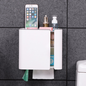 multi-function plastic tissue box bathroom storage box