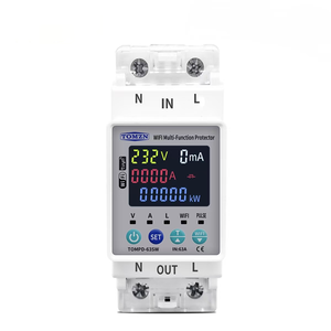 Interrupteur intelligent WIFI 63A 110V 230V Smartlife avec compteur Kwh, disjoncteur, minuterie et protection contre les surtensions, les surintensités et les fuites - Product Image 1