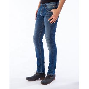 OEM 10 oz Super Stretch Slub Denim Jeans Tissu pour Printemps Hiver Design Skinny Hommes Jeans - Product Image 3