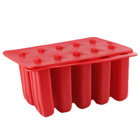 Moule à glace en silicone antiadhésif réutilisable à 10 cavités Popsicle DIY Cake Tools