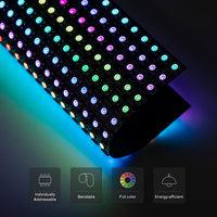 Panel LED RGB WS2812B, Pantalla de 8x8, 16x16, 8x32, 256 Píxeles, Digital, Flexible, Programable, Direccionable Individualmente, a Todo Color, DC5V
