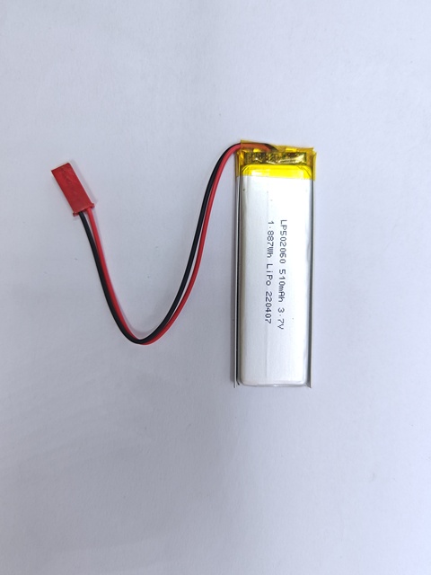 502060 3.7v 510mah Rechargeable Polymer Lithium Ion Li-ion Battery Pack with Pcb and NTC