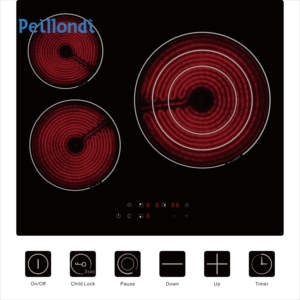 Gran zona <span class=keywords><strong>para</strong></span> paella española 5700W control táctil CE CB UKCA RoSH 3 quemadores vitrocerámica incorporada estufa eléctrica vitrocerámica - Product Image 2