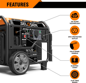 Portable Gasoline <b>Generator</b> Open Frame <b>Gas</b> Powered Engine Start Ultra Lightweight for Backup Home Use Job HSAMZ-Portable <b>Gas</b> <b>Gas</b> - Product Image 3