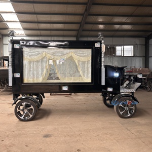 Black Electric New Funeral Hearse for Sale Custom Made Funeral Hearse High Quality Special Transportation - Product Image 6