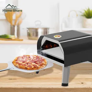 Gazlı pizza fırını açık bahçe mutfak paslanmaz çelik 12 16 inç taşınabilir küçük pizza fırın pizza yapmak için taşınabilir