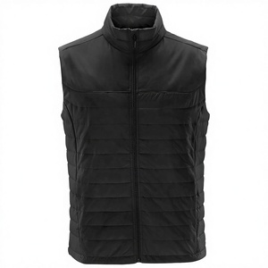 Chaleco Acolchado Impermeable y Cortavientos para Hombre, Diseño Personalizado OEM, Cierre de Cremallera, Bordado 3D, Chaqueta Utilitaria Cálida para Invierno y Actividades al Aire Libre - Product Image 3