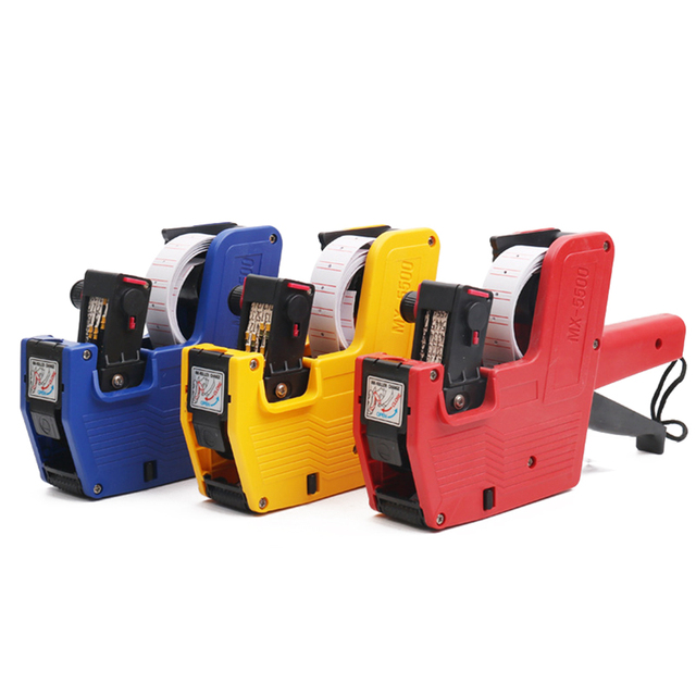 Digits Price Tag Gun with White Sticker Labels and Extra Inker Price Gun for Grocery Store Marking