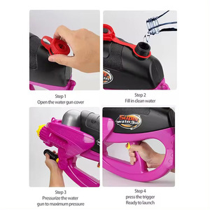 Pistolas de Agua de Alta Presión de Plástico de 3300 ml, Novedad 2026, Juguete de Verano para Juegos al Aire Libre, con Correas Resistentes, para Adultos y Niños - Product Image 4